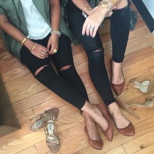 YOSI SAMRA VIENNA LEATHER FLAT